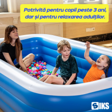 Piscina Gonflabila De Exterior / Gradina SIKS Pentru Adulti Sau Copii, Cu Baza Podea Moale Gonflabila, Model Simplu, Dimensiu... Piscina Gonflabila De Exterior / Gradina SIKS Pentru Adulti Sau Copii, Cu Baza Podea Moale Gonflabila, Model Simplu, Dimensiu...