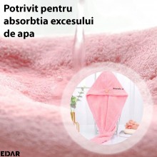 Prosop Baie EDAR Tip Turban Pentru Copii Si Adulti, Nasturi Fixare, Microfibra Moale, Uscare Par Dupa Baie, Model Remember To... Prosop Baie EDAR Tip Turban Pentru Copii Si Adulti, Nasturi Fixare, Microfibra Moale, Uscare Par Dupa Baie, Model Remember To...