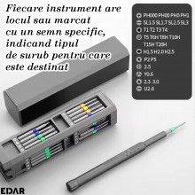 Set Surubelnita Multifunctionala Magnetica EDAR, 31 Piese, Kit Reparare Telefoane Mobile iPhone, Samsung, Huawei, Allview, So... Set Surubelnita Multifunctionala Magnetica EDAR, 31 Piese, Kit Reparare Telefoane Mobile iPhone, Samsung, Huawei, Allview, So...