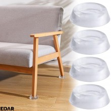 Set 4 Tampoane Anti-Vibratii si Antiderapante EDAR, Picioruse Universale pentru Masina de Spalat, Uscator, Frigider si Mobili...