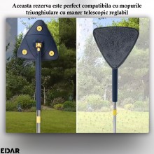 Rezerva EDAR Compatibila Mop Triunghiular Din Microfibra, Laveta Absorbanta Si Reutilizabila, Compatibila Cu Mop Rotativ 360 ...