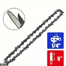 Lant de Rezerva EDAR pentru Mini Fierastrau 6 inch / 15 cm, Pas 1/4, Compatibil cu Drujba Electrica Portabila pe Acumulator, ...