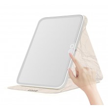 Oglinda Cosmetica EDAR pentru Machiaj cu Iluminare LED, 3 Moduri de Lumina (Rece/Calda/Naturala), Control Touch, Pliabila si ...