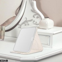Oglinda Cosmetica EDAR pentru Machiaj cu Iluminare LED, 3 Moduri de Lumina (Rece/Calda/Naturala), Control Touch, Pliabila si ...