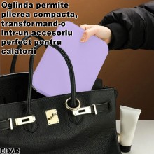 Oglinda Cosmetica EDAR pentru Machiaj cu Iluminare LED, 3 Moduri de Lumina (Rece/Calda/Naturala), Control Touch, Pliabila si ... Oglinda Cosmetica EDAR pentru Machiaj cu Iluminare LED, 3 Moduri de Lumina (Rece/Calda/Naturala), Control Touch, Pliabila si ...