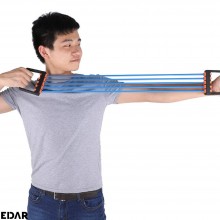 Extensor Cu 5 Corzi EDAR, Pentru Fitness, Antebrat, Brate, Piept, Biceps, Consolidarea musculaturii, Antrenamente, Cauciuc, A...