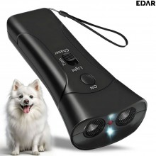 Aparat cu Ultrasunete Anti Caini Agresivi EDAR, Portabil, cu Functie de Dresaj si Lanterna LED, Raza 10m