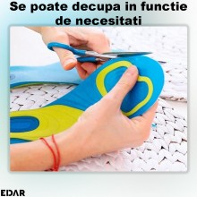 Set 2 Branturi din Silicon EDAR Pentru Pantofi Fara Toc, Confort si Amortizare Picioare Obosite, Marimi 42-48
