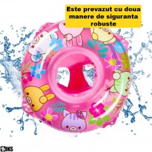 Colac Gonflabil Pentru Inot SIKS, Ideal Pentru Bebelusi/Copii, Suport De Sezut Tip Chilotel Si Manere De Siguranta, Usor De T... Colac Gonflabil Pentru Inot SIKS, Ideal Pentru Bebelusi/Copii, Suport De Sezut Tip Chilotel Si Manere De Siguranta, Usor De T...