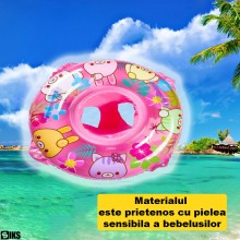Colac Gonflabil Pentru Inot SIKS, Ideal Pentru Bebelusi/Copii, Suport De Sezut Tip Chilotel Si Manere De Siguranta, Usor De T... Colac Gonflabil Pentru Inot SIKS, Ideal Pentru Bebelusi/Copii, Suport De Sezut Tip Chilotel Si Manere De Siguranta, Usor De T...
