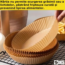 Hartie De Copt Fripteuza Cu Aer Cald, Tavi AirFryer De Unica Folosinta, Material Alimentar Sigur si Non Toxic, Din Hartie, Re... Hartie De Copt Fripteuza Cu Aer Cald, Tavi AirFryer De Unica Folosinta, Material Alimentar Sigur si Non Toxic, Din Hartie, Re...