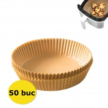 Hartie EDAR De Copt Pentru Fripteuza Cu Aer Cald, Tavi AirFryer De Unica Folosinta, Material Non Toxic, Din Hartie, Rezistent...