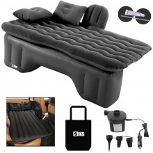 Saltea Auto Gonflabila SIKS Pentru Bancheta, 2 Perne Incluse Si Pompa, Negru