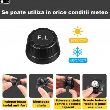 Kit Sistem Monitorizare Presiune Aer Roti Auto SIKS Cu Senzori Externi, Alarma Auditiva, Auto Inchidere, Incarcare Solara Si ... Kit Sistem Monitorizare Presiune Aer Roti Auto SIKS Cu Senzori Externi, Alarma Auditiva, Auto Inchidere, Incarcare Solara Si ...
