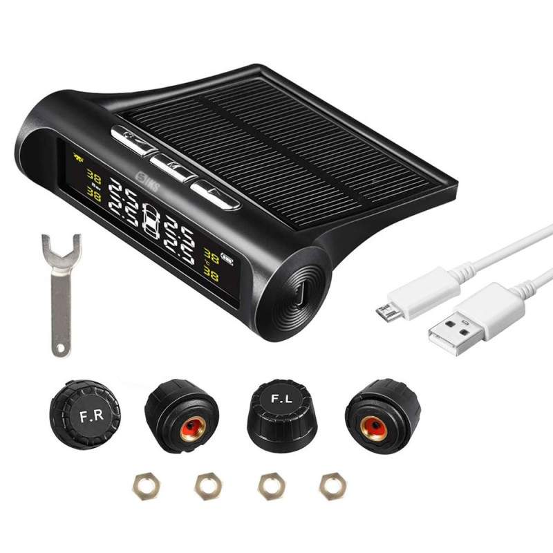 Kit Sistem Monitorizare Presiune Aer Roti Auto SIKS Cu Senzori Externi, Alarma Auditiva, Auto Inchidere, Incarcare Solara Si ... Kit Sistem Monitorizare Presiune Aer Roti Auto SIKS Cu Senzori Externi, Alarma Auditiva, Auto Inchidere, Incarcare Solara Si ...