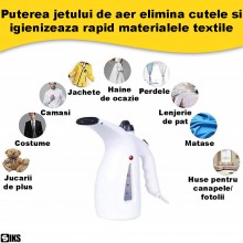 Steamer Cu Aburi SIKS Pentru Haine, Aparat De Calcat Vertical Portabil De Mana Pentru Calatorie, Indicator Apa, Valva De Secu... Steamer Cu Aburi SIKS Pentru Haine, Aparat De Calcat Vertical Portabil De Mana Pentru Calatorie, Indicator Apa, Valva De Secu...