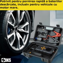 Redresor Auto Portabil SIKS Si Compresor Aer 2-in-1, Pentru Motor Benzina Sau Diesel, Curent Maxim 2500A, Lanterna, 3 Moduri ... Redresor Auto Portabil SIKS Si Compresor Aer 2-in-1, Pentru Motor Benzina Sau Diesel, Curent Maxim 2500A, Lanterna, 3 Moduri ...
