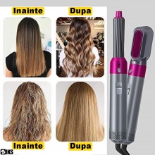 Perie electrica 5 in 1 SIKS, Cu 5 Capete Interschimbabile De Coafare, Ondulator, Uscator, Perie Indreptat Par, 3 Trepte Tempe... Perie electrica 5 in 1 SIKS, Cu 5 Capete Interschimbabile De Coafare, Ondulator, Uscator, Perie Indreptat Par, 3 Trepte Tempe...