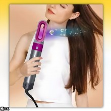 Perie electrica 5 in 1 SIKS, Cu 5 Capete Interschimbabile De Coafare, Ondulator, Uscator, Perie Indreptat Par, 3 Trepte Tempe...