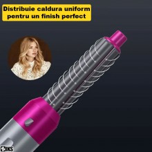 Perie electrica 5 in 1 SIKS, Cu 5 Capete Interschimbabile De Coafare, Ondulator, Uscator, Perie Indreptat Par, 3 Trepte Tempe... Perie electrica 5 in 1 SIKS, Cu 5 Capete Interschimbabile De Coafare, Ondulator, Uscator, Perie Indreptat Par, 3 Trepte Tempe...