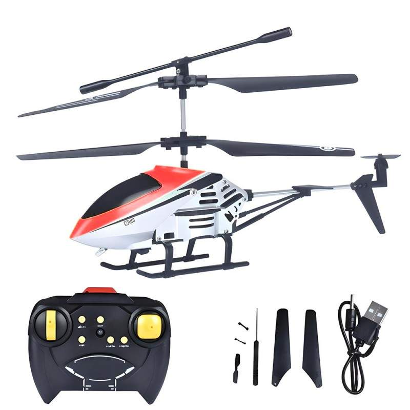 Elicopter SIKS Cu Telecomanda Pentru Copii, Cu Giroscop Incorporat, Carcasa De Metal, Lumina Led, Rezistent La Cazaturi, Idea... Elicopter SIKS Cu Telecomanda Pentru Copii, Cu Giroscop Incorporat, Carcasa De Metal, Lumina Led, Rezistent La Cazaturi, Idea...