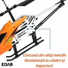 Elicopter Pentru Copii EDAR, Cu Telecomanda, Giroscop Stabilizator, Carcasa Metalica Rezistenta, Lumini LED, Anti-soc, Pentru... Elicopter Pentru Copii EDAR, Cu Telecomanda, Giroscop Stabilizator, Carcasa Metalica Rezistenta, Lumini LED, Anti-soc, Pentru...