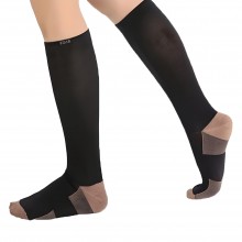 Sosete Compresive EDAR Fara Fermoar, Marimea L/XL, Pentru Circulatie, Barbati Sau Femei, Negre