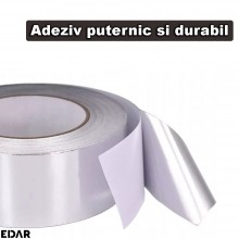 Banda Aluminiu Autoadeziva EDAR, Pentru Izolatii si Reparatii, Rezistenta la Umiditate si Temperatura, Uz General, Dimensiuni... Banda Aluminiu Autoadeziva EDAR, Pentru Izolatii si Reparatii, Rezistenta la Umiditate si Temperatura, Uz General, Dimensiuni...