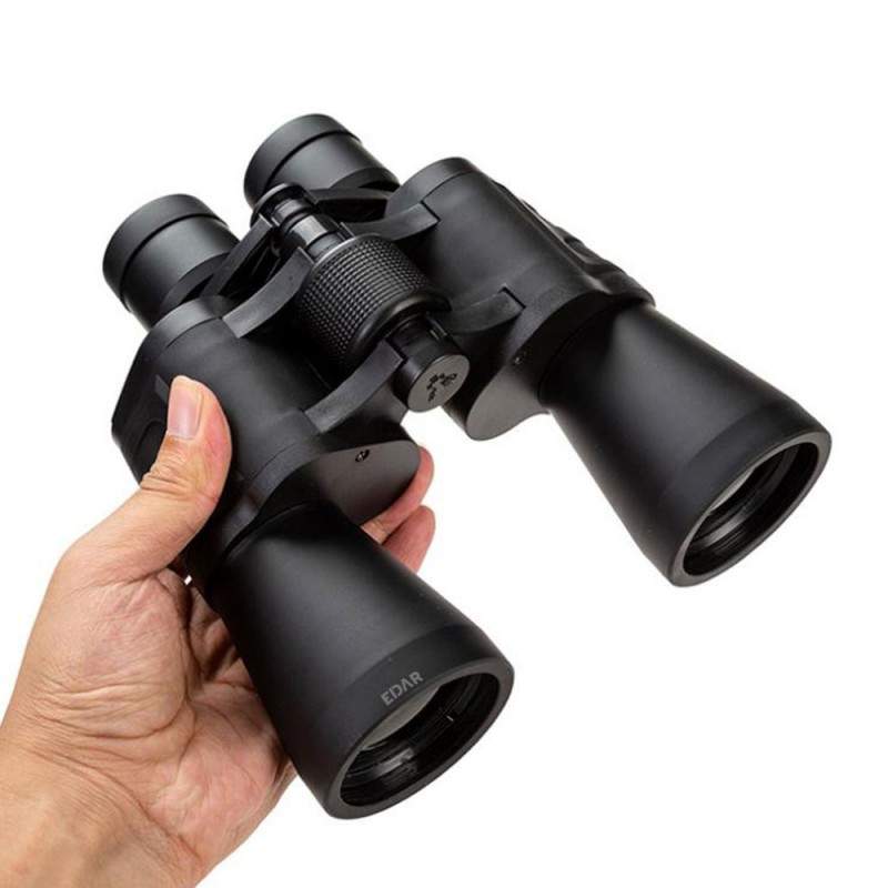 Binoclu EDAR 20x50 Zoom Puternic, Compact, Ergonomic, Ideal pentru Calatorii, Drumetii, Vanatoare & Birdwatching, Negru