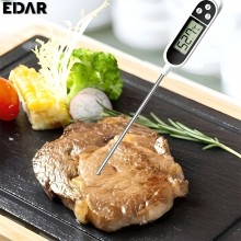 Termometru Alimentar EDAR Pentru Bucatarie, -50 - + 300 ° C, Metalic, Cu Tija, Digital, Pentru Mancare, Lichide, Alimente, Pe...
