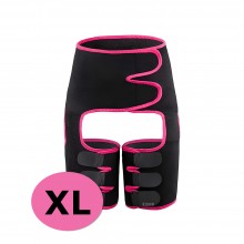 Banda ajustabila EDAR 3 in 1 pentru modelarea taliei, neopren, XL, Negru/Roz