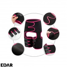 Banda ajustabila EDAR 3 in 1 pentru modelarea taliei, neopren, XL, Negru/Roz Banda ajustabila EDAR 3 in 1 pentru modelarea taliei, neopren, XL, Negru/Roz