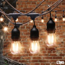 Ghirlanda Luminoasa Terasa SIKS Decorativa Cu Becuri De Interior/Exterior/Gradina, cu Alimentare la Priza, Pendule LED, 30 Me...