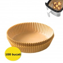 Hartie EDAR De Copt Pentru Fripteuza Cu Aer Cald, Tavi AirFryer De Unica Folosinta, Material Non Toxic, Din Hartie, Rezistent... Hartie EDAR De Copt Pentru Fripteuza Cu Aer Cald, Tavi AirFryer De Unica Folosinta, Material Non Toxic, Din Hartie, Rezistent...