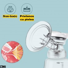 Pompa De San Electrica Dubla SIKS, 2 Biberoane 150ml, Portabila, 2 Moduri, 9 Trepte Intensitate, Functie Masaj Stimulare Lact... Pompa De San Electrica Dubla SIKS, 2 Biberoane 150ml, Portabila, 2 Moduri, 9 Trepte Intensitate, Functie Masaj Stimulare Lact...
