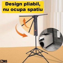 Uscator De Rufe Vertical SIKS, Tip Umbrela, Pliabil, Mobil, Suport Umerase, 6 Brate, Uscare 360°, Inaltime Reglabila Pana La ... Uscator De Rufe Vertical SIKS, Tip Umbrela, Pliabil, Mobil, Suport Umerase, 6 Brate, Uscare 360°, Inaltime Reglabila Pana La ...