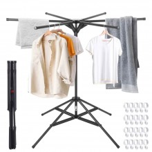 Uscator De Rufe Vertical SIKS, Tip Umbrela, Pliabil, Mobil, Suport Umerase, 6 Brate, Uscare 360°, Inaltime Reglabila Pana La ...