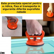Ventuza Cu Maner SIKS, Pentru Ridicarea Si Transportul Sticlei, A Materialelor Cu Suprafete Netede, Faianta, Gresie, Ideal Pe... Ventuza Cu Maner SIKS, Pentru Ridicarea Si Transportul Sticlei, A Materialelor Cu Suprafete Netede, Faianta, Gresie, Ideal Pe...