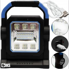 Lanterna Portabila SIKS Led Multifunctionala Cu Lampa Solara, Incarcare Solara Sau USB, 2 Zone De Lumina, 42 Leduri, Lanterna...