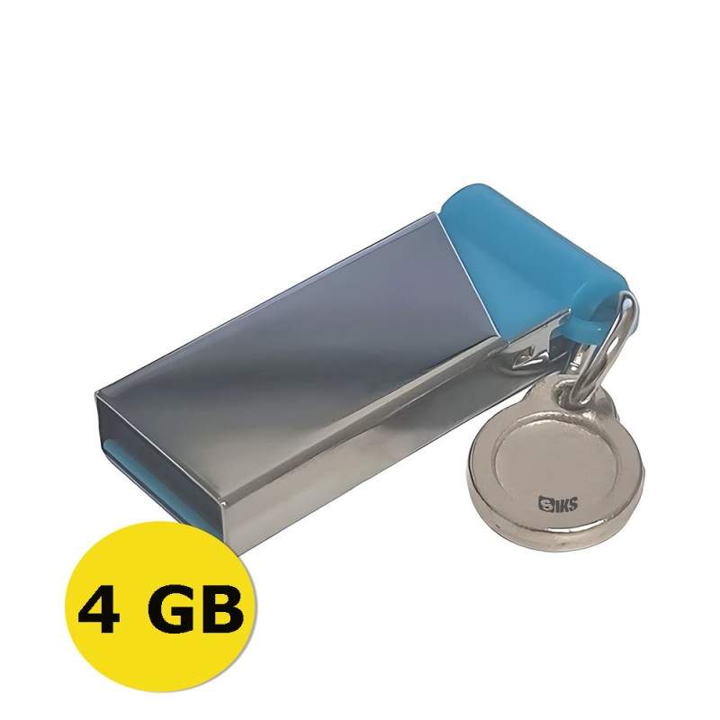 Stick Memorie SIKS, 4 GB, USB 3.0, Gri Metalic/Albastru Stick Memorie SIKS, 4 GB, USB 3.0, Gri Metalic/Albastru