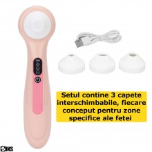 Aparat Electric SIKS pentru Curatare Faciala, cu Vacuum, Indepartare Puncte Negre, 3 Niveluri de Intensitate, 3 Capete de Suc... Aparat Electric SIKS pentru Curatare Faciala, cu Vacuum, Indepartare Puncte Negre, 3 Niveluri de Intensitate, 3 Capete de Suc...