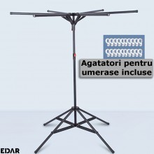 Uscator De Rufe Tip Umbrela EDAR, Vertical, Pliabil, Portabil, Ergonomic, Inaltime Reglabila 150 Cm, 6 Brate, Capacitate De U... Uscator De Rufe Tip Umbrela EDAR, Vertical, Pliabil, Portabil, Ergonomic, Inaltime Reglabila 150 Cm, 6 Brate, Capacitate De U...