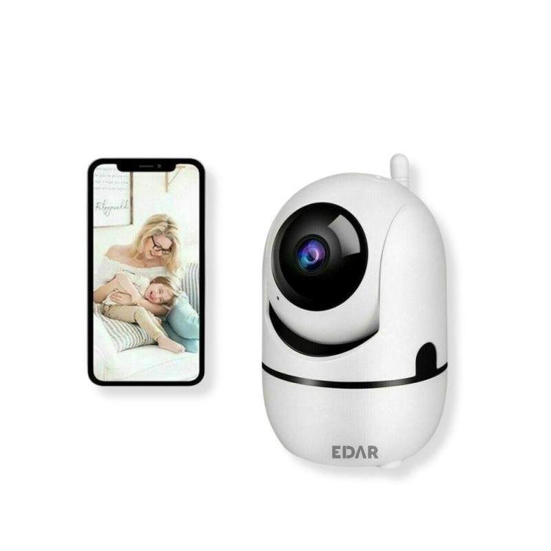 Camera De Supraveghere EDAR Smart Wi-Fi, Full HD, Rotire Automata, Control Prin Aplicatie, Alba