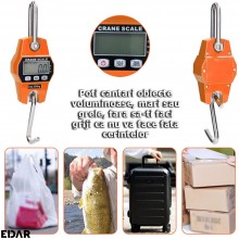 Cantar Digital Cu Carlig EDAR, Electronic, Suspendat, De Depozit, Afisaj LCD Luminos, Conversie Unitati, Functionare Pe Bater... Cantar Digital Cu Carlig EDAR, Electronic, Suspendat, De Depozit, Afisaj LCD Luminos, Conversie Unitati, Functionare Pe Bater...
