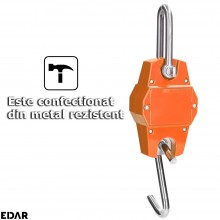 Cantar Digital Cu Carlig EDAR, Electronic, Suspendat, De Depozit, Afisaj LCD Luminos, Conversie Unitati, Functionare Pe Bater... Cantar Digital Cu Carlig EDAR, Electronic, Suspendat, De Depozit, Afisaj LCD Luminos, Conversie Unitati, Functionare Pe Bater...