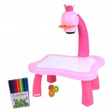 Jucarie EDAR Educationala Tip Tabla, Model Printesa, Masuta Pentru Desenat Cu Proiector Si Diapozitive, Holograma, 3 Discuri ...