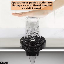 Dispozitiv Curatare Pahare EDAR, Ideal Pentru Cani, Cesti, Biberoane, Pahare Cu Picior, Jet Presiune Apa, 5 Orificii Pulveriz... Dispozitiv Curatare Pahare EDAR, Ideal Pentru Cani, Cesti, Biberoane, Pahare Cu Picior, Jet Presiune Apa, 5 Orificii Pulveriz...