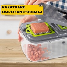 Razatoare Multifunctionala Manuala EDAR, Multiple Accesorii, Lame Interschimbabile Pentru Radere, Maruntire, Separator Ou, Cu...