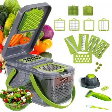 Razatoare Multifunctionala Manuala EDAR, Multiple Accesorii, Lame Interschimbabile Pentru Radere, Maruntire, Separator Ou, Cu...