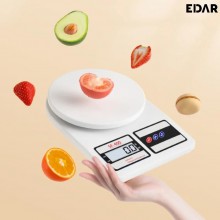Cantar Electronic EDAR De Bucatarie, 10 kg, Alb – Precizie Si Eleganta In Gatit